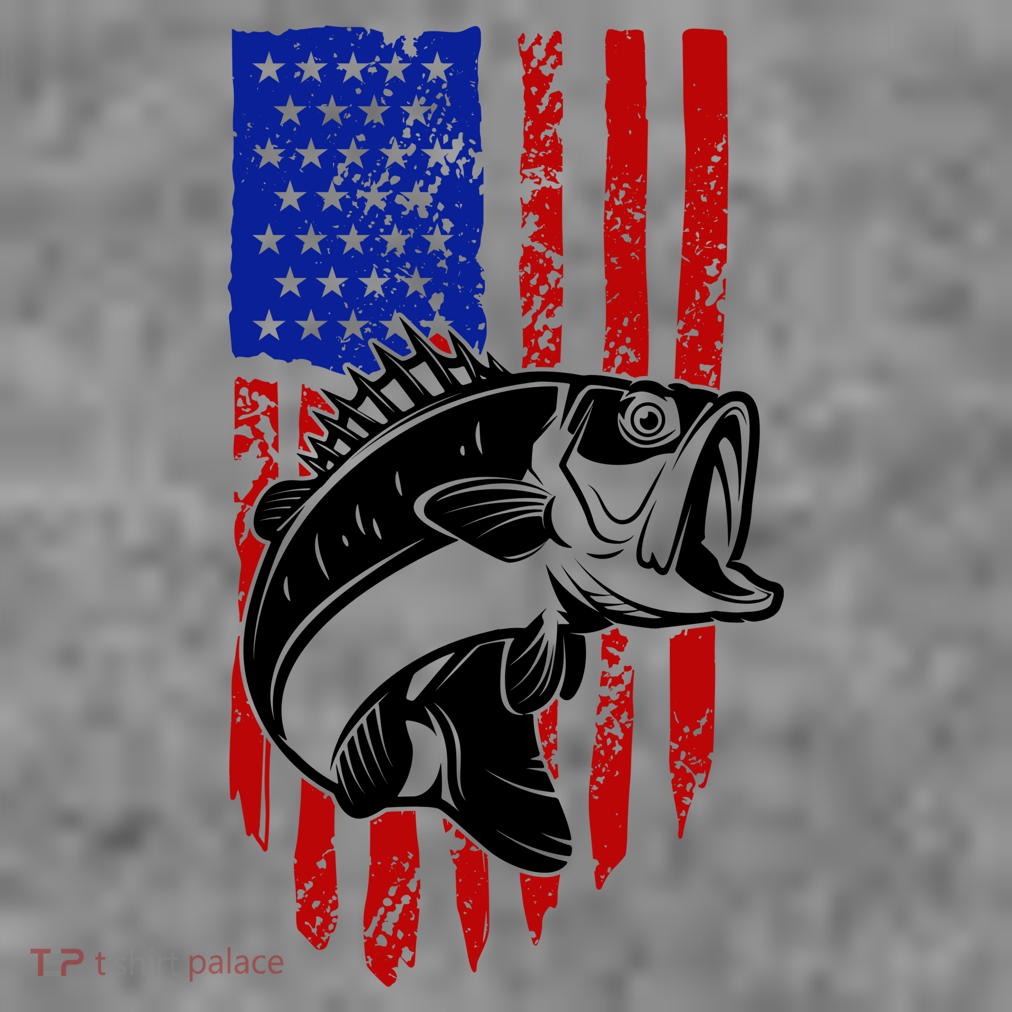 Fishing 4th Of July USA Flag Toddler Hoodie