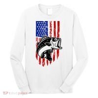Fishing 4th Of July USA Flag Long Sleeve Shirt thumb 0