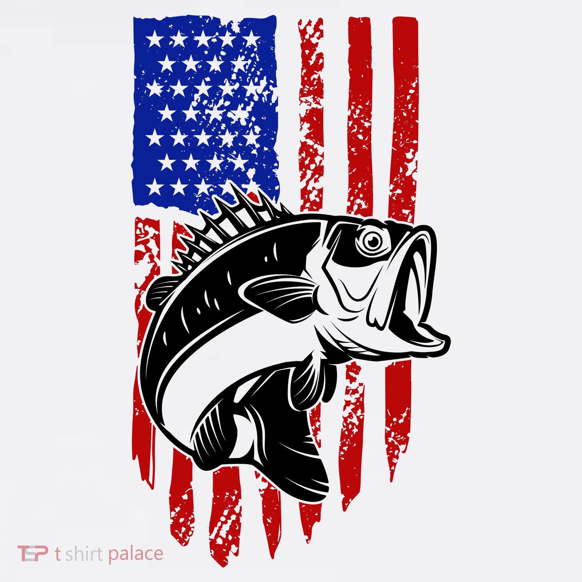 Fishing 4th Of July USA Flag Women's Hoodie