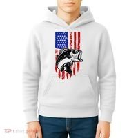 Fishing 4th Of July USA Flag Kids Hoodie thumb 4