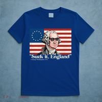 Funny 4th Of July Suck It England Patriotic 1776 USA Flag T-Shirt thumb 5