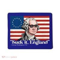 Funny 4th Of July Suck It England Patriotic 1776 USA Flag Mousepad thumb 0