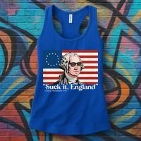 Funny 4th Of July Suck It England Patriotic 1776 USA Flag Women's Tank Top thumb 3