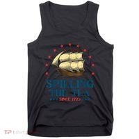 Funny 4th Of July Spilling The Tea Since 1773 Fourth Of July Tank Top thumb 0