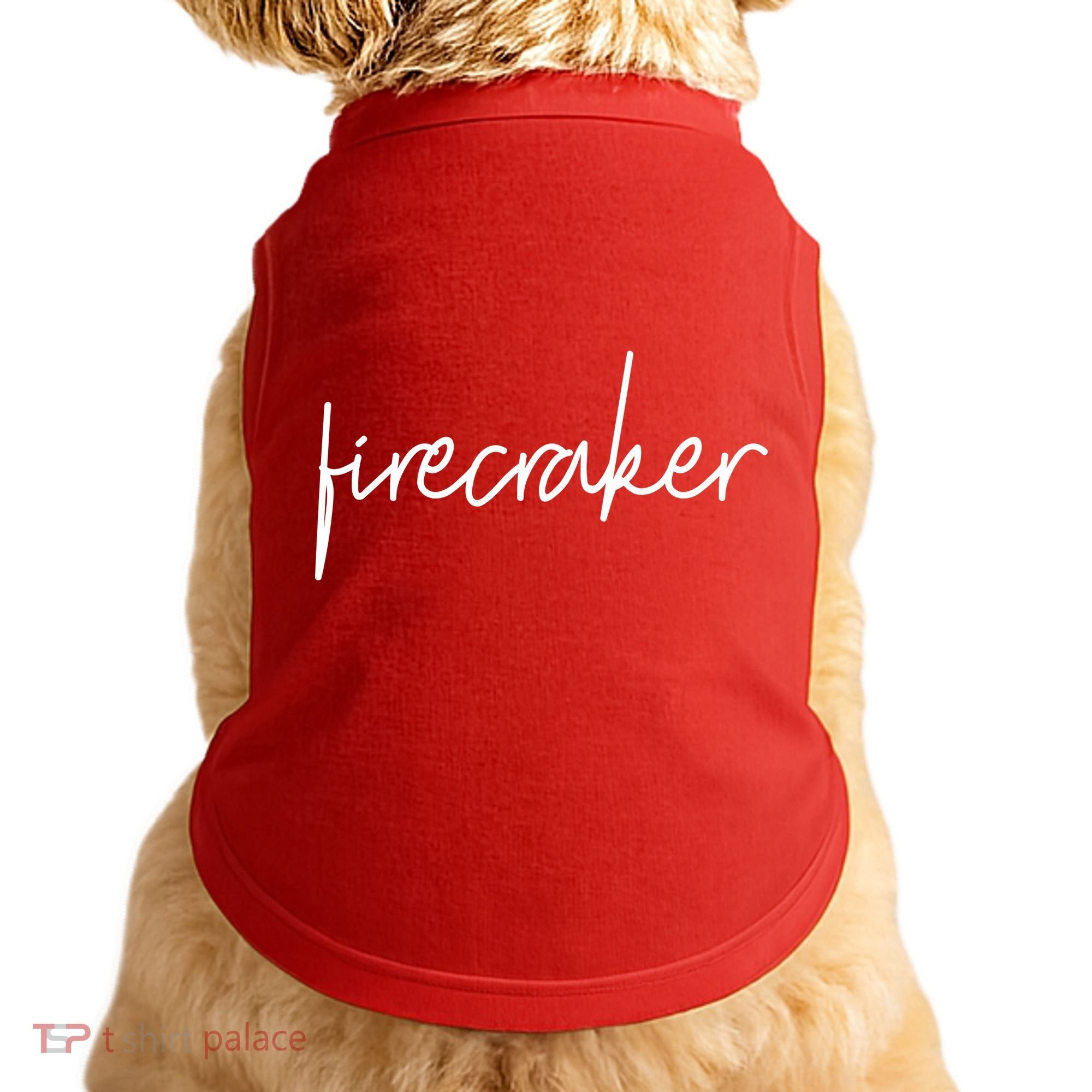 Firecracker 4th Of July Doggie Tank