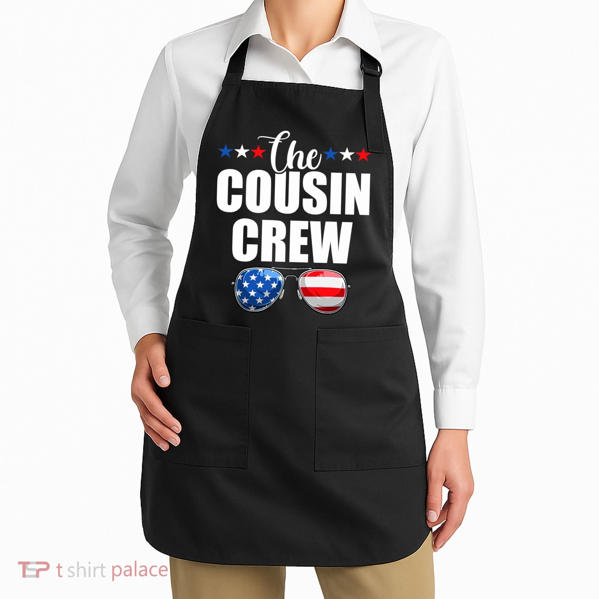 Family 4th Of July Matching Cousin Crew Apron