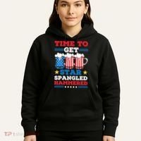Funny 4th Of July Time To Get Star Spangled Hammered Hoodie thumb 5
