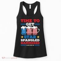 Funny 4th Of July Time To Get Star Spangled Hammered Women's Tank Top thumb 0