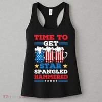 Funny 4th Of July Time To Get Star Spangled Hammered Women's Tank Top thumb 3