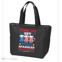 Funny 4th Of July Time To Get Star Spangled Hammered Tote Bag thumb 3