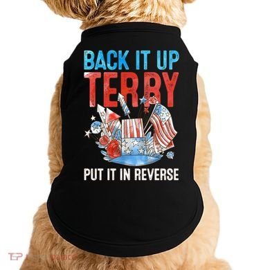 Funny 4th Of July Firework Back Up Terry Put It In Reverse Great Gift Doggie Tank