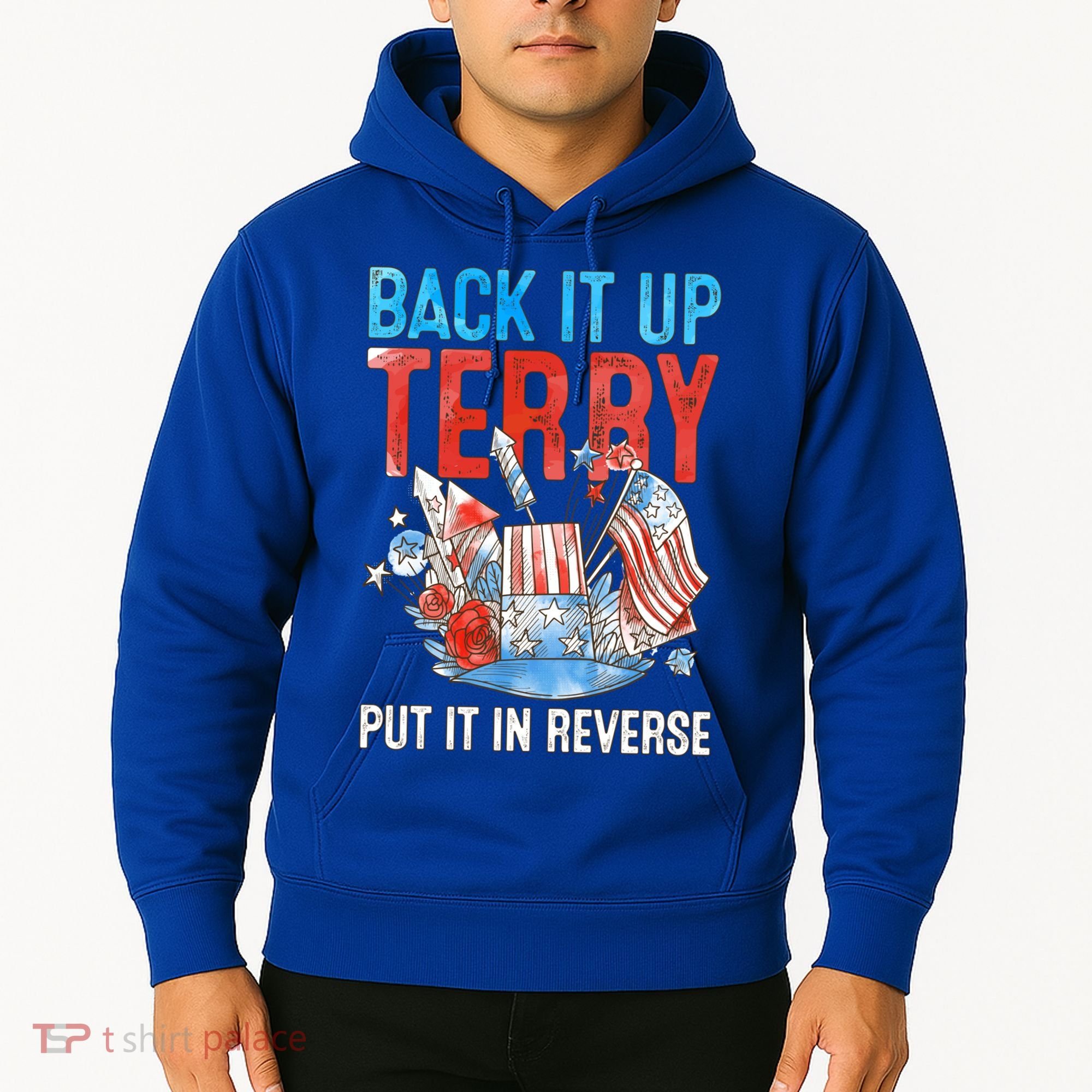 Funny 4th Of July Firework Back Up Terry Put It In Reverse Great Gift Hoodie