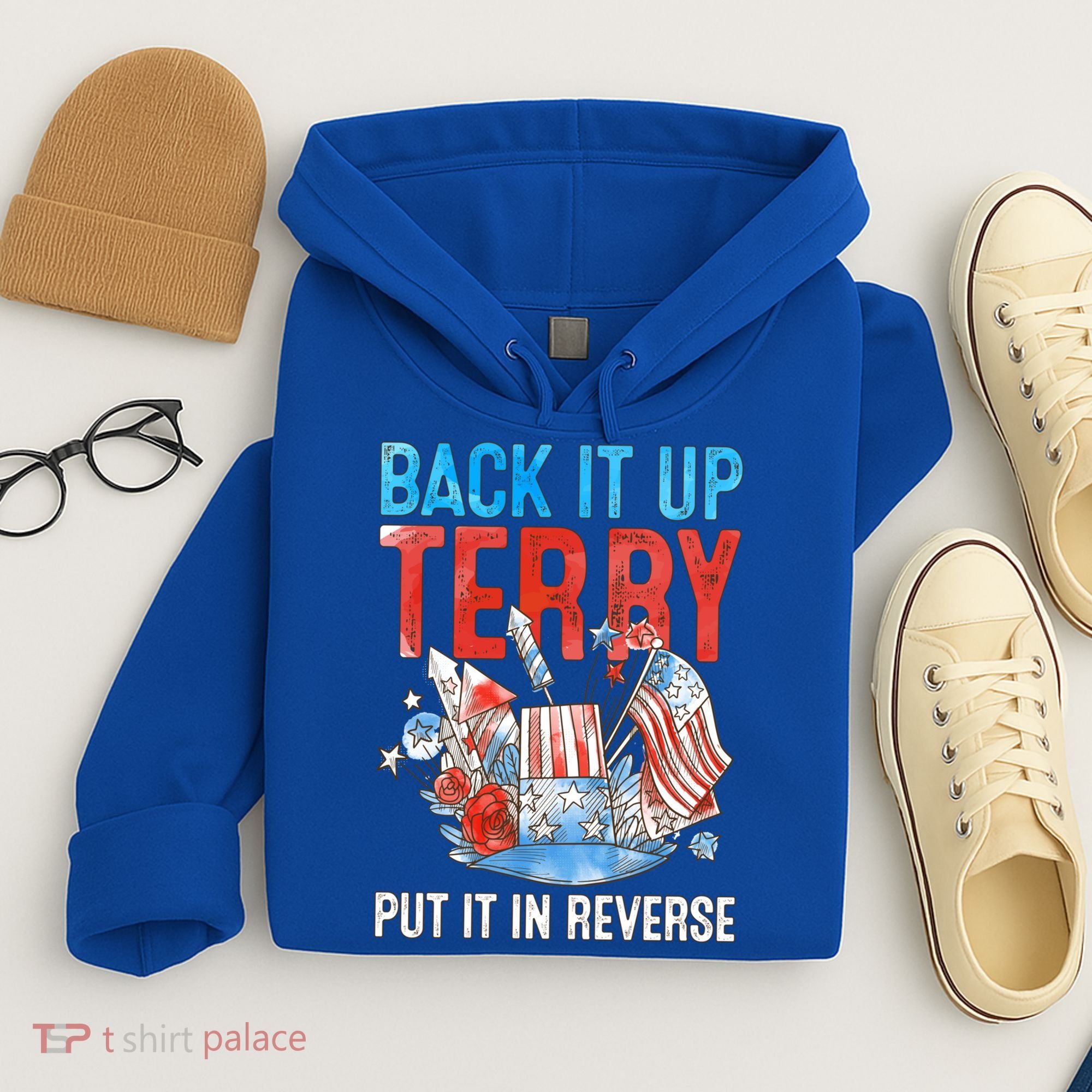Funny 4th Of July Firework Back Up Terry Put It In Reverse Great Gift Hoodie