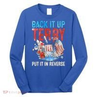 Funny 4th Of July Firework Back Up Terry Put It In Reverse Great Gift Long Sleeve Shirt thumb 0