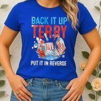 Funny 4th Of July Firework Back Up Terry Put It In Reverse Great Gift Women's T-Shirt thumb 2
