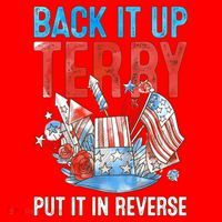 Funny 4th Of July Firework Back Up Terry Put It In Reverse Great Gift Santa Hat thumb 1