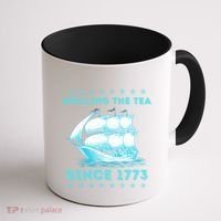 Fun 4th Of July Spilling The Tea Since 1773 History Teacher Gift Coffee Mug thumb 1
