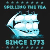 Fun 4th Of July Spilling The Tea Since 1773 History Teacher Gift Women's Hoodie thumb 2