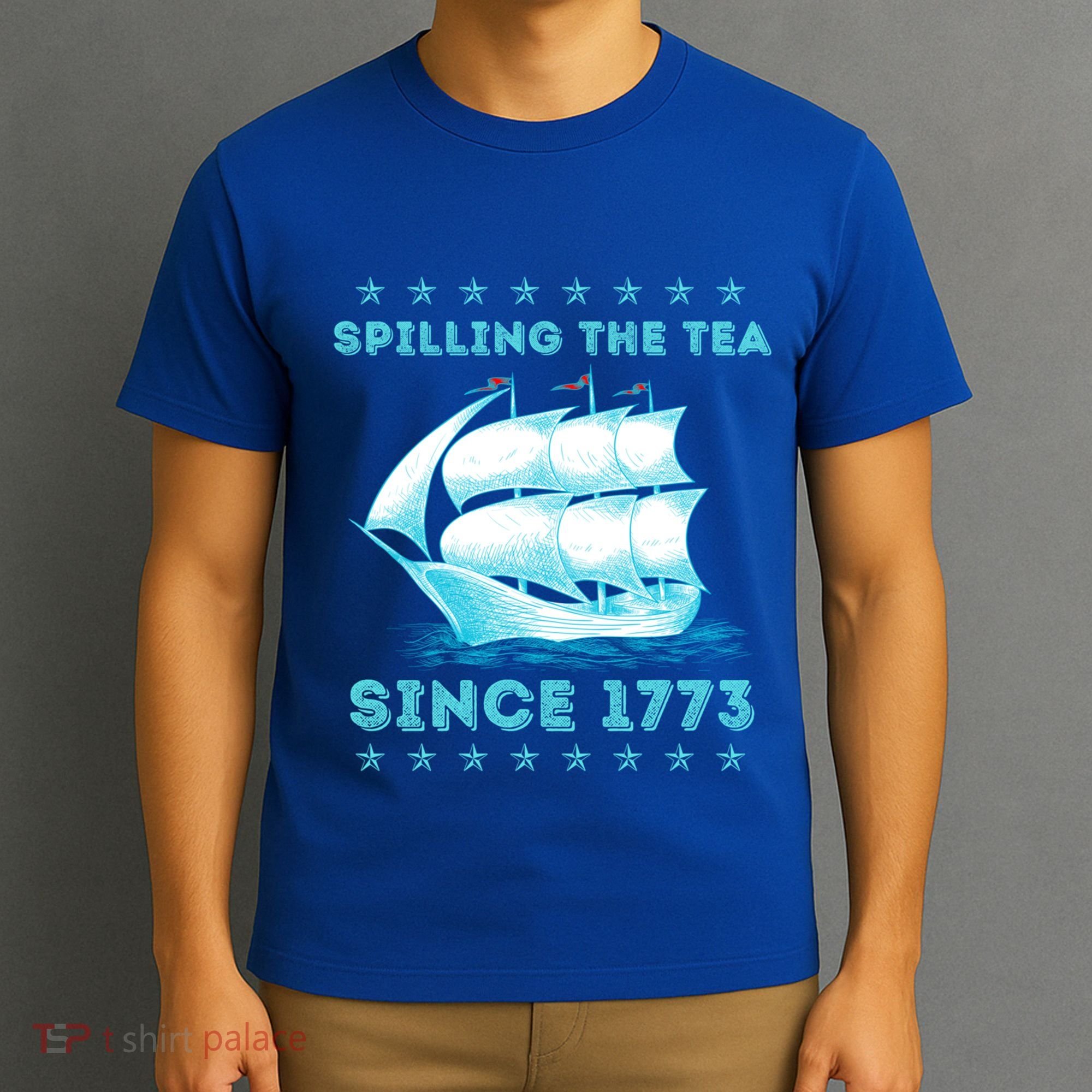 Fun 4th Of July Spilling The Tea Since 1773 History Teacher Gift T-Shirt