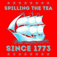 Fun 4th Of July Spilling The Tea Since 1773 History Teacher Gift Santa Hat thumb 1