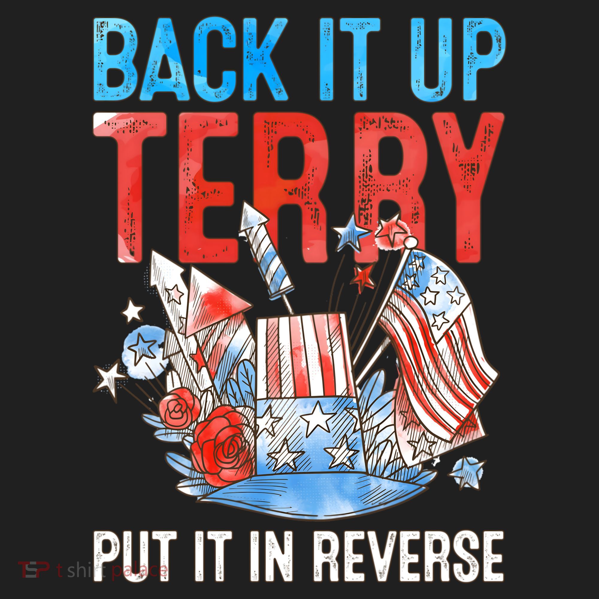 Funny 4th Of July Firework Back Up Terry Put It In Reverse Gift Women's Sweatshirt