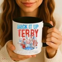 Funny 4th Of July Firework Back Up Terry Put It In Reverse Gift Coffee Mug thumb 3