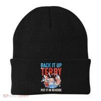 Funny 4th Of July Firework Back Up Terry Put It In Reverse Gift Beanie thumb 0