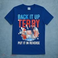 Funny 4th Of July Firework Back Up Terry Put It In Reverse Gift T-Shirt thumb 5