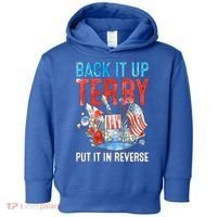 Funny 4th Of July Firework Back Up Terry Put It In Reverse Gift Toddler Hoodie thumb 0