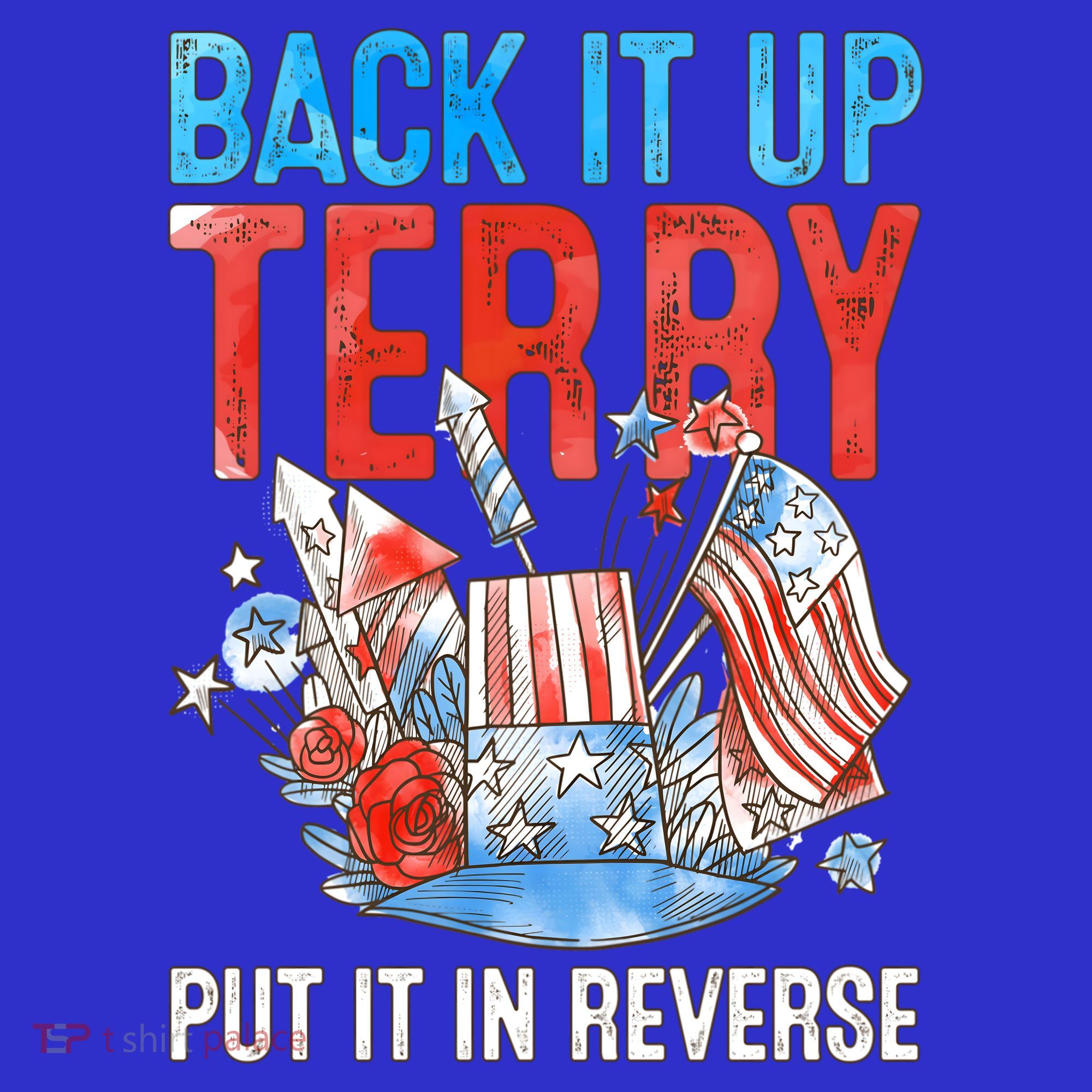 Funny 4th Of July Firework Back Up Terry Put It In Reverse Gift Toddler Hoodie