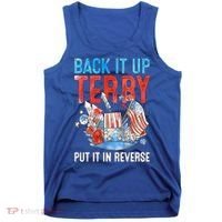 Funny 4th Of July Firework Back Up Terry Put It In Reverse Gift Tank Top thumb 0