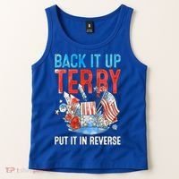 Funny 4th Of July Firework Back Up Terry Put It In Reverse Gift Tank Top thumb 2