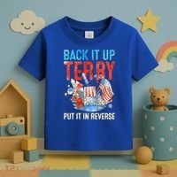 Funny 4th Of July Firework Back Up Terry Put It In Reverse Gift Toddler T-Shirt thumb 3