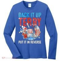 Funny 4th Of July Firework Back Up Terry Put It In Reverse Gift Women's Long Sleeve Shirt thumb 0