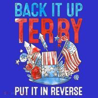 Funny 4th Of July Firework Back Up Terry Put It In Reverse Gift Kids T-Shirt thumb 4