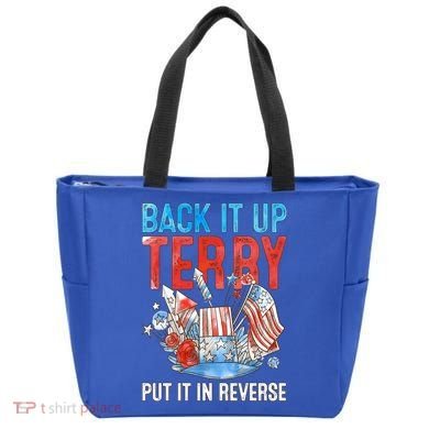 Funny 4th Of July Firework Back Up Terry Put It In Reverse Gift Tote Bag