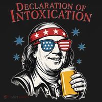 Funny 4th Of July Ben Franklin Declaration Of Intoxication Backpack thumb 2