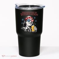 Funny 4th Of July Ben Franklin Declaration Of Intoxication Tumbler thumb 0