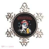 Funny 4th Of July Ben Franklin Declaration Of Intoxication Ornament thumb 0