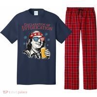 Funny 4th Of July Ben Franklin Declaration Of Intoxication Pajama Set thumb 0