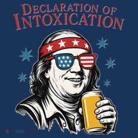 Funny 4th Of July Ben Franklin Declaration Of Intoxication Women's Hoodie thumb 2