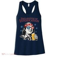 Funny 4th Of July Ben Franklin Declaration Of Intoxication Women's Tank Top thumb 0