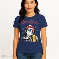 Funny 4th Of July Ben Franklin Declaration Of Intoxication Women's T-Shirt thumb 4