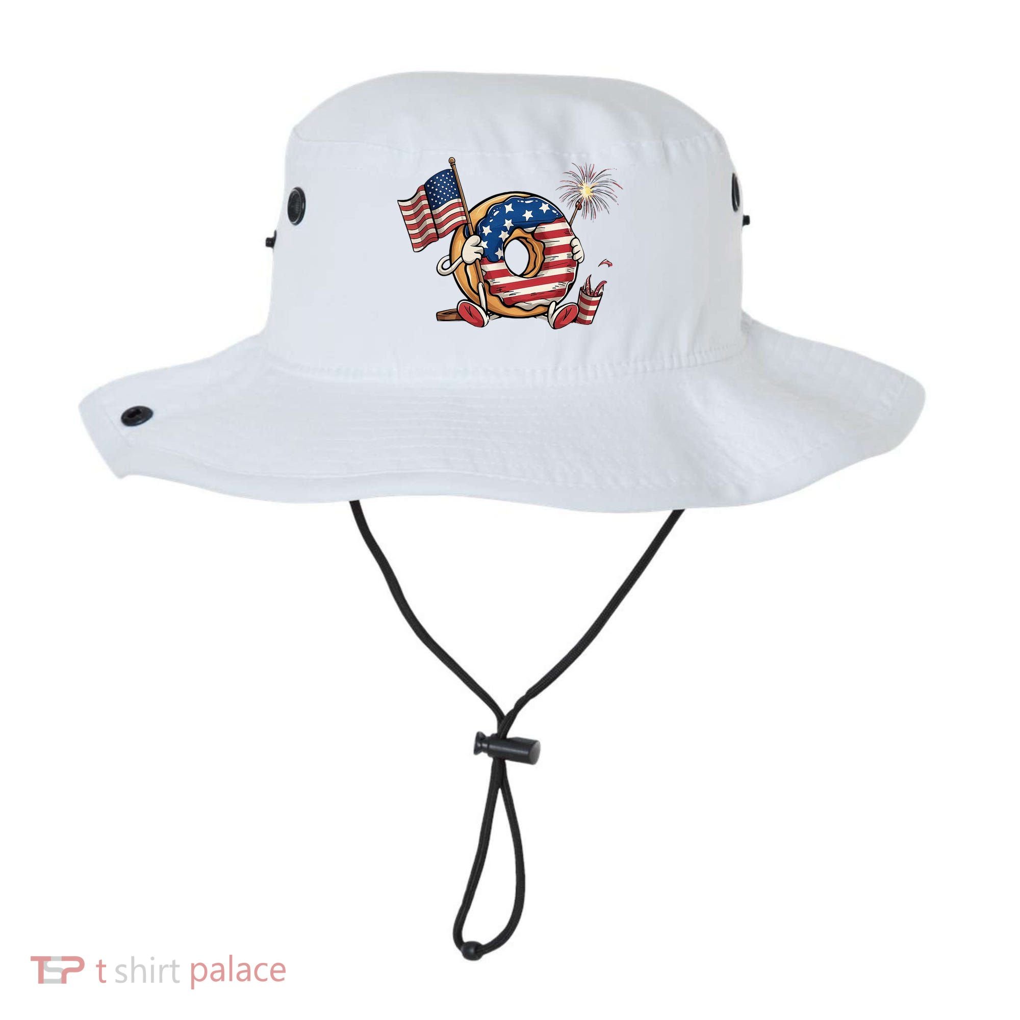 Funny 4th Of July Independence Donut Touch My Freedom Bucket Hat