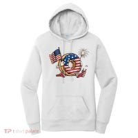 Funny 4th Of July Independence Donut Touch My Freedom Women's Hoodie thumb 0