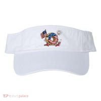 Funny 4th Of July Independence Donut Touch My Freedom Visor thumb 0
