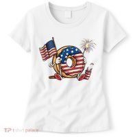 Funny 4th Of July Independence Donut Touch My Freedom Women's T-Shirt thumb 0