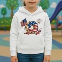 Funny 4th Of July Independence Donut Touch My Freedom Kids Hoodie thumb 3