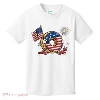 Funny 4th Of July Independence Donut Touch My Freedom Kids T-Shirt thumb 0