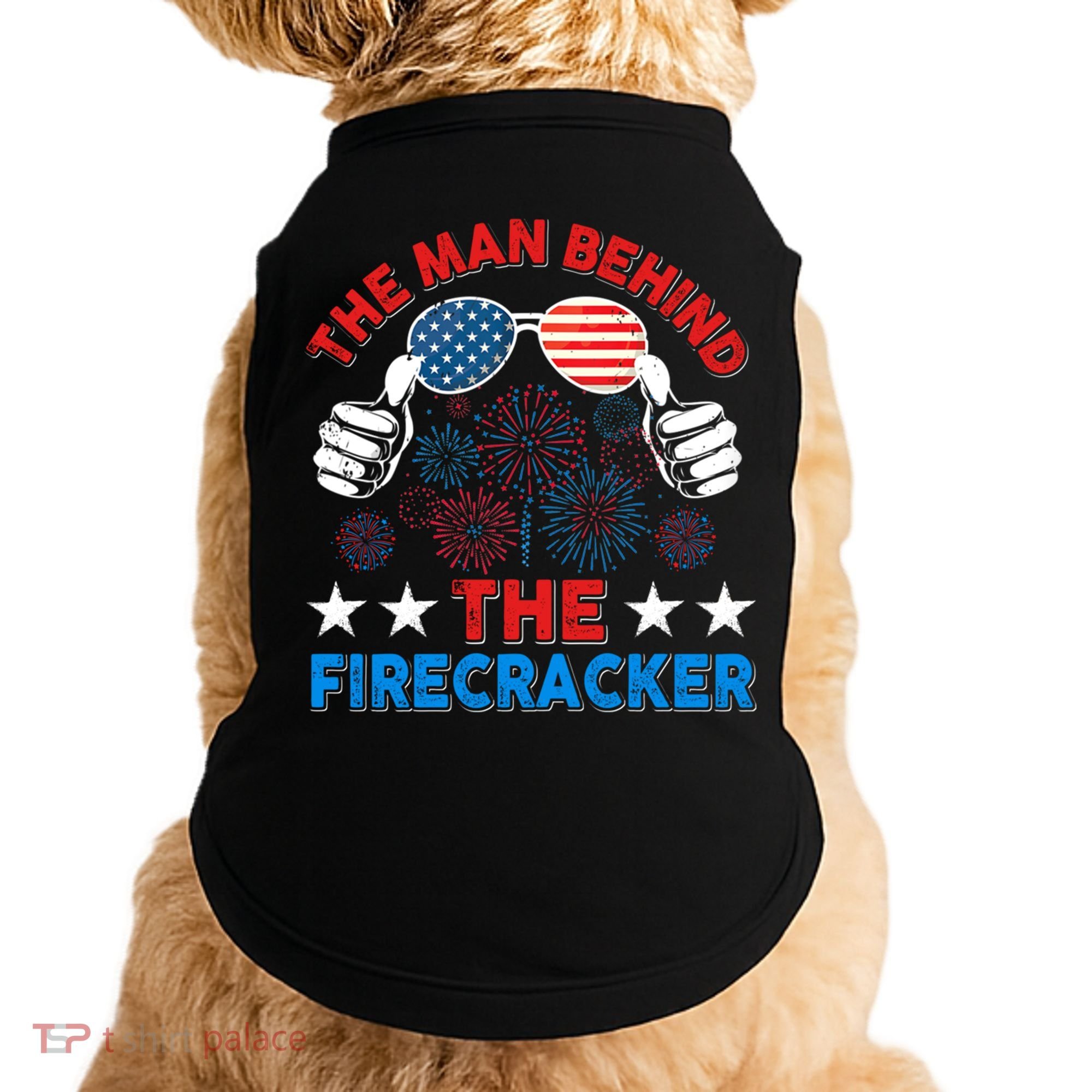 Funny 4th Of July The Behind The Firecracker Patriotic Gift Doggie Tank